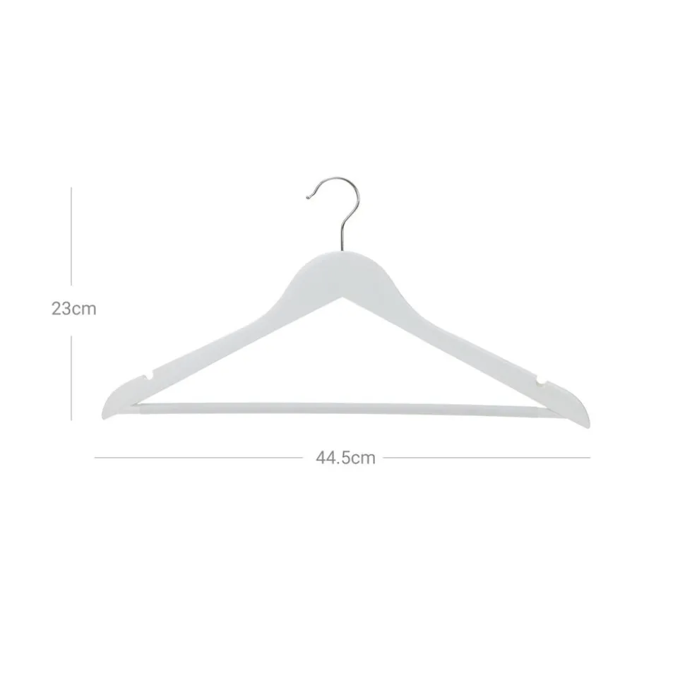 Cheap SONGMICS 30 Cintres bois massif blanc