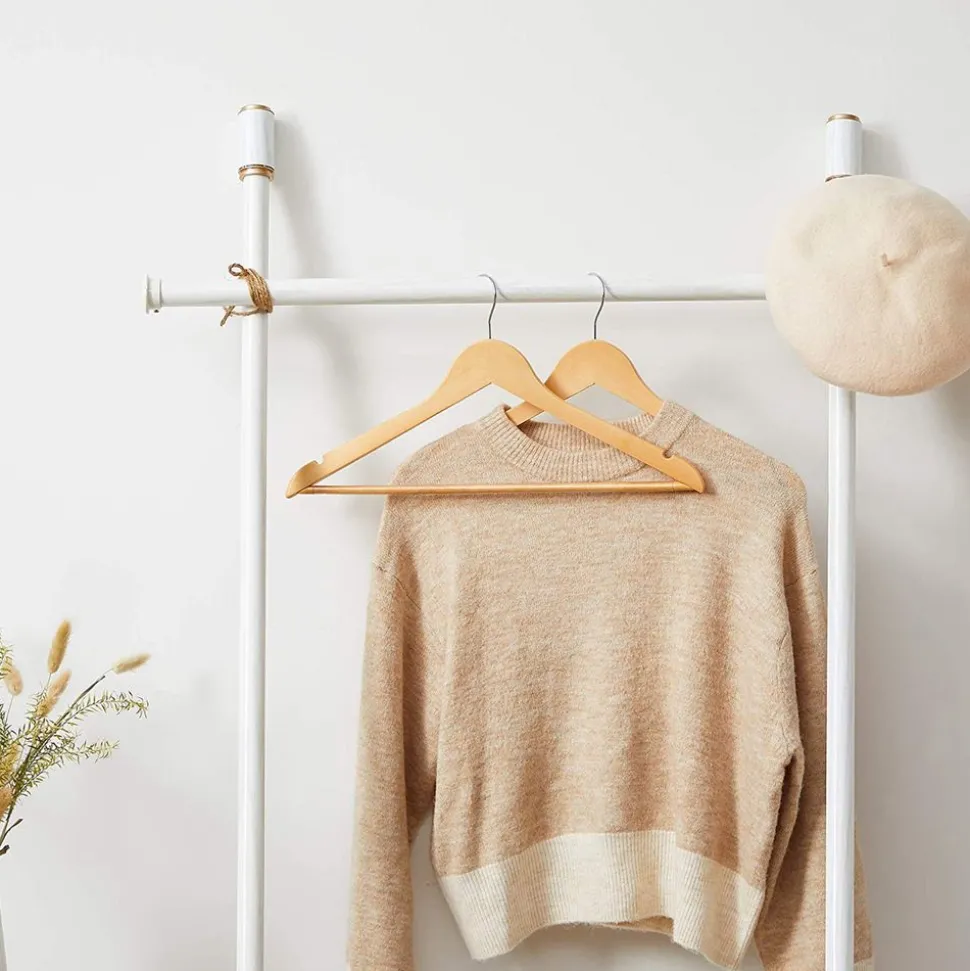 Cheap SONGMICS 30 Cintres bois massif blanc