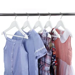 New SONGMICS 20 Cintres enfant bois Blanc