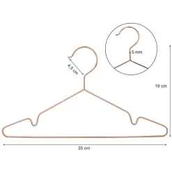 Best SONGMICS 20 Cintres enfant rose gold