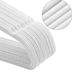Cheap SONGMICS 30 Cintres large velours blanc