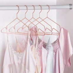 Cheap SONGMICS 10 Cintres métal rose gold