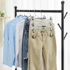 Clearance SONGMICS 3 Cintres multiples pinces métal Noir