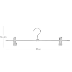 Outlet SONGMICS 20 Cintres pinces gris