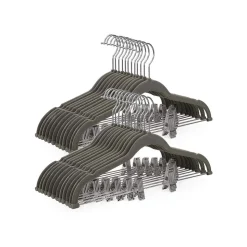 New SONGMICS 12 Cintres pinces noir