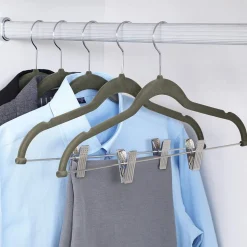 New SONGMICS 12 Cintres pinces noir