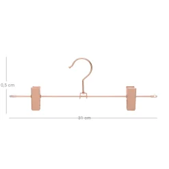 Outlet SONGMICS 10 Cintres pinces rose gold Or Rose