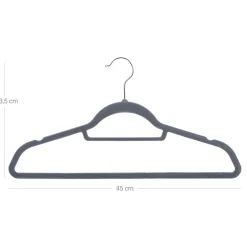 Discount SONGMICS 50 Cintres velours gris