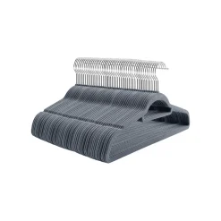 Shop SONGMICS 100 Cintres velours gris clair