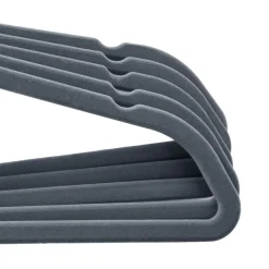 Shop SONGMICS 100 Cintres velours gris clair