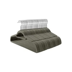 Shop SONGMICS 100 Cintres velours gris clair