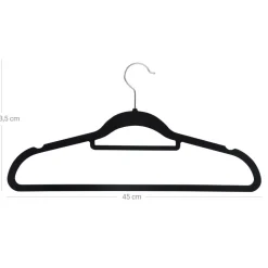 Best Sale SONGMICS 20 Cintres velours noir