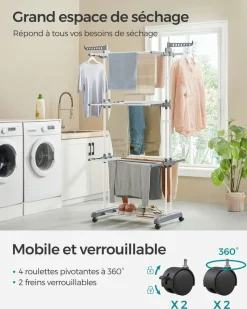 Outlet SONGMICS 30 Cintres velours rose