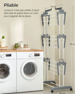 Outlet SONGMICS 30 Cintres velours rose