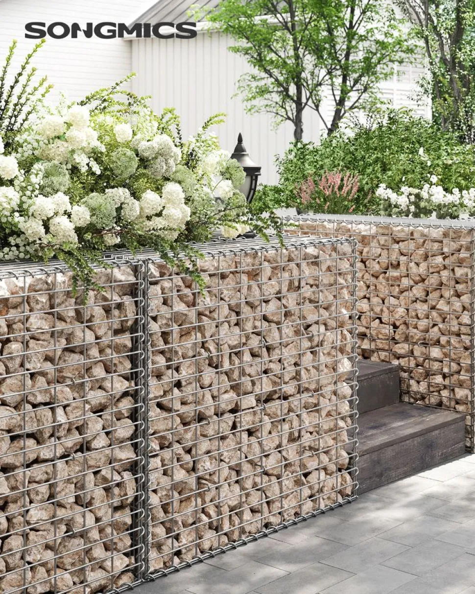 Online SONGMICS 3 Gabions 100 x 80 x 30 cm