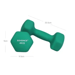 Store SONGMICS 2 Haltères 2,5 kg Bleu