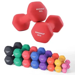 Discount SONGMICS 2 Haltères 2 kg jaune