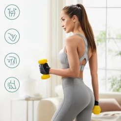 Cheap SONGMICS 2 Haltères 3 kg jaune