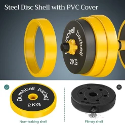 Online SONGMICS 2 Haltères 15 kg jaune