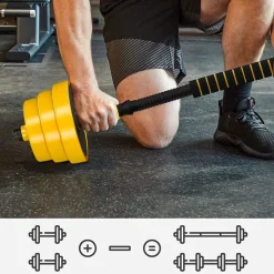 Online SONGMICS 2 Haltères 15 kg jaune