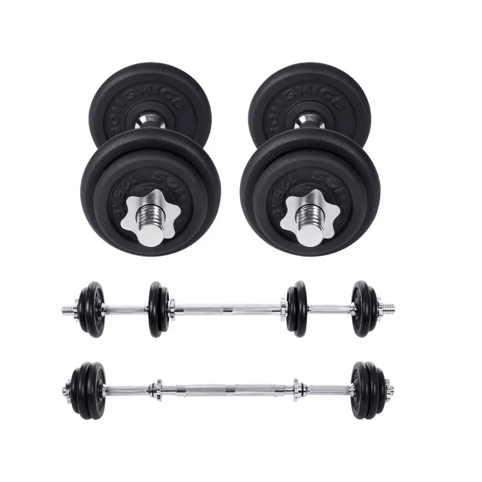 Sale SONGMICS 2 Haltères 4 kg noir