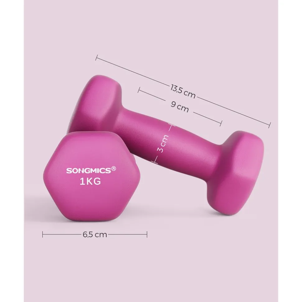 New SONGMICS 2 Haltères 4 kg Vert