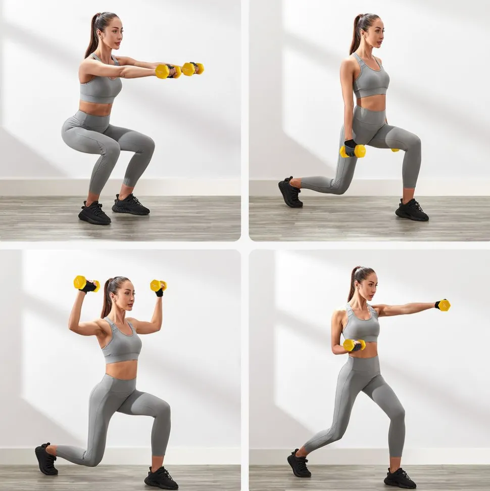 Discount SONGMICS 2 Haltères 2 kg Violet