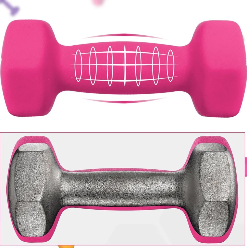 Discount SONGMICS 6 Haltères jaune orange violet Noir