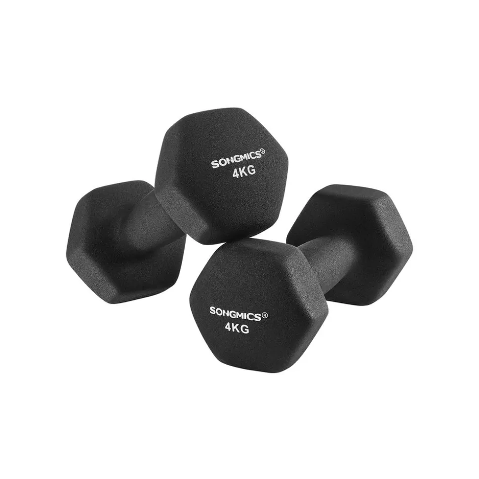 Discount SONGMICS 6 Haltères jaune rose violet Noir