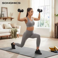 Discount SONGMICS 6 Haltères jaune rose violet Noir