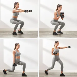 Discount SONGMICS 6 Haltères jaune rose violet Noir