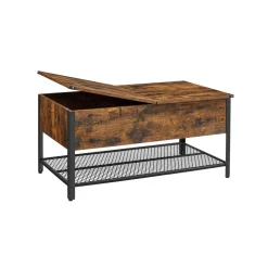 Hot SONGMICS 2 Meubles de rangement industriel Marron Rustique + Noir