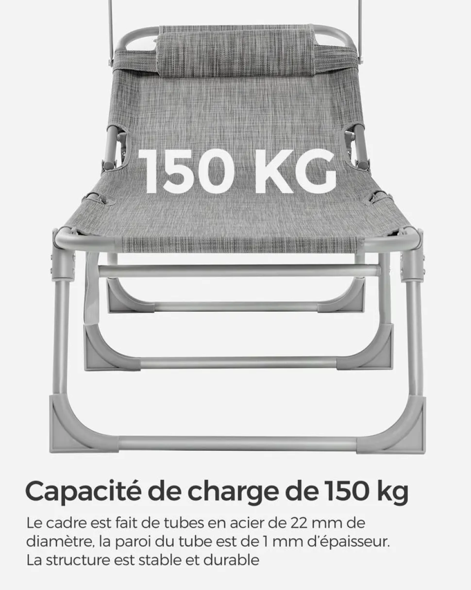 Discount SONGMICS 3 Meubles terrasse noir