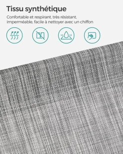 Discount SONGMICS 3 Meubles terrasse noir