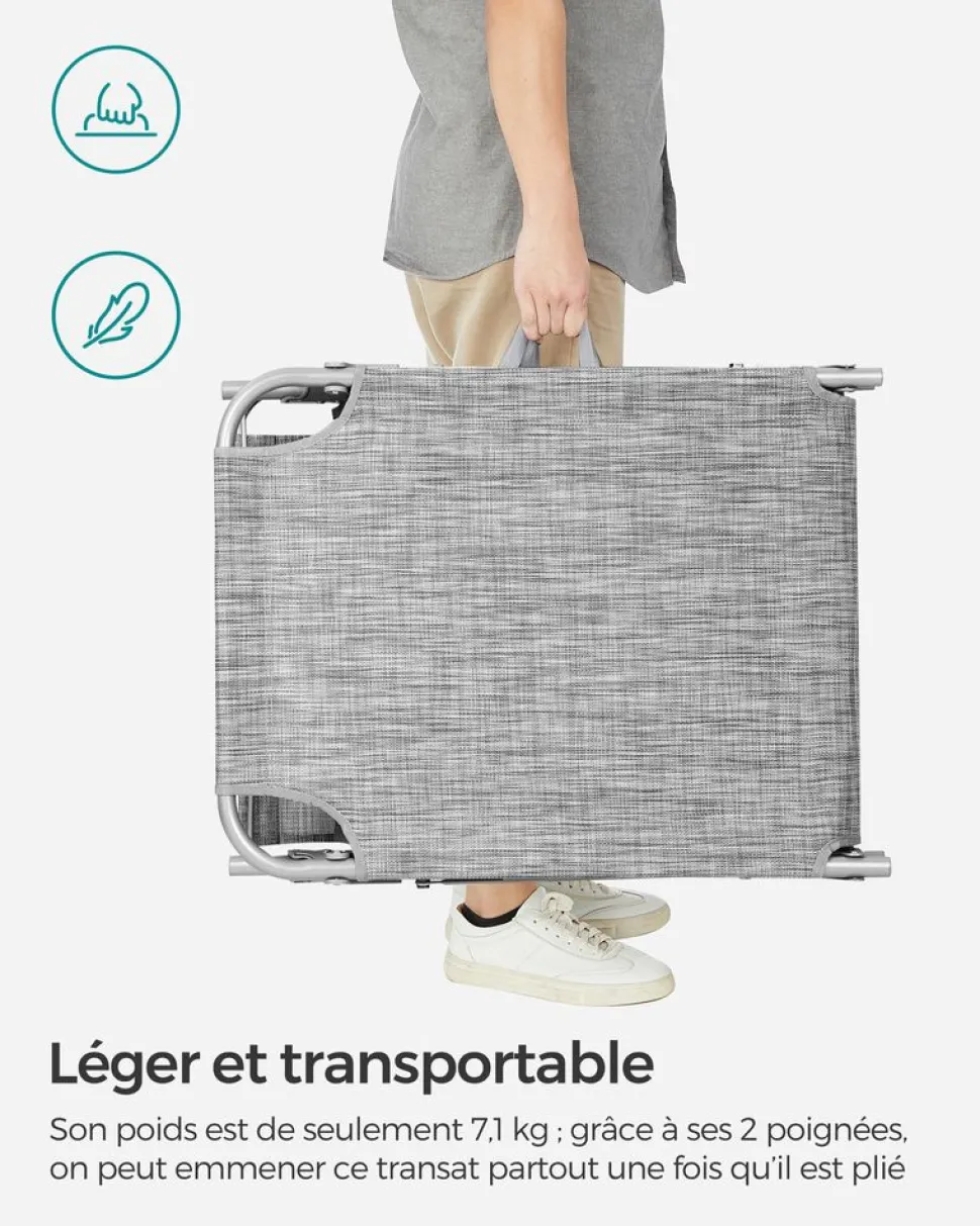 Discount SONGMICS 3 Meubles terrasse noir