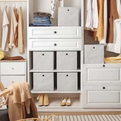 Outlet SONGMICS 6 Organisateurs de tiroirs gris