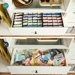 Cheap SONGMICS 8 Organiseurs de sous-vêtements pliables noir