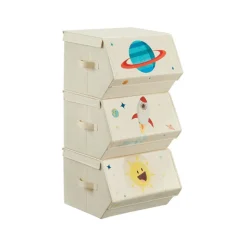 Sale SONGMICS 4 Paniers de rangement pliables 40 x 30 x 25 cm noir d'encre