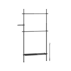 Best SONGMICS 2 Porte-manteaux muraux 10 crochets Blanc Nuage