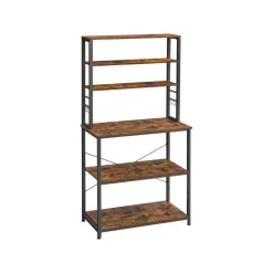 Best SONGMICS 4 Porte-Épices industriel Marron + Noir