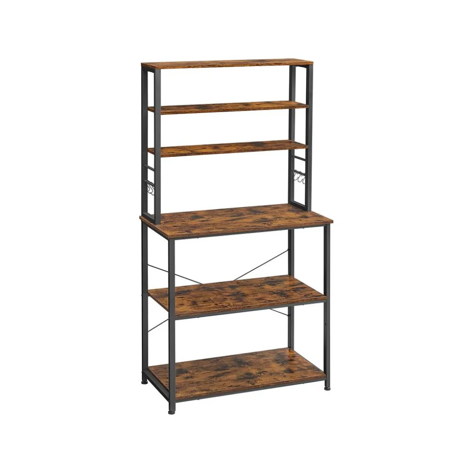 Best SONGMICS 4 Porte-Épices industriel Marron + Noir