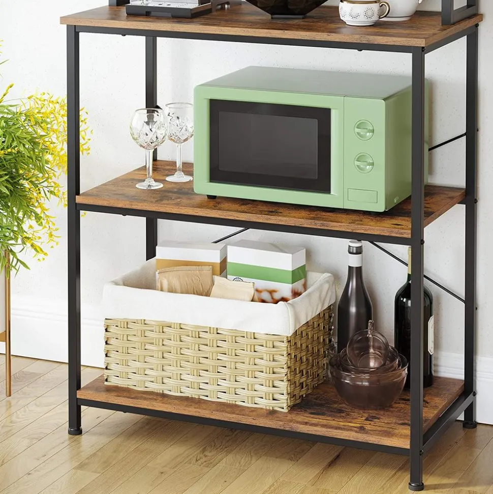 Best SONGMICS 4 Porte-Épices industriel Marron + Noir