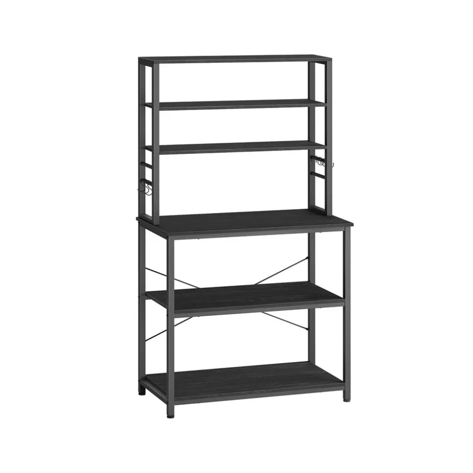 Best SONGMICS 4 Porte-Épices industriel Marron + Noir