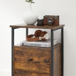 Cheap SONGMICS 2 Tables basses ronde noir moderne