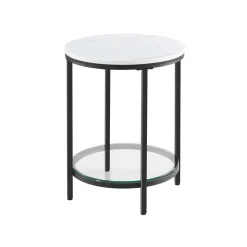 Clearance SONGMICS 2 Tables basses rondes plateau amovible gris ardoise