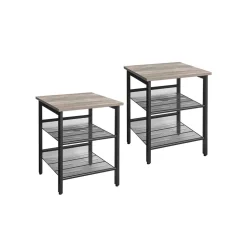 Discount SONGMICS 2 Tables d'appoint grège