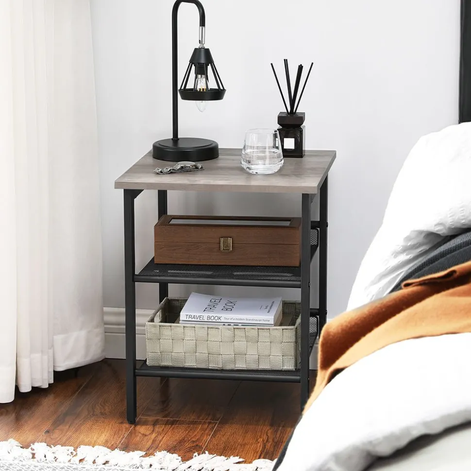 Discount SONGMICS 2 Tables d'appoint grège