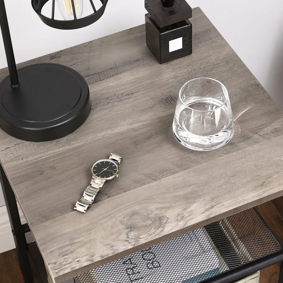 Discount SONGMICS 2 Tables d'appoint grège