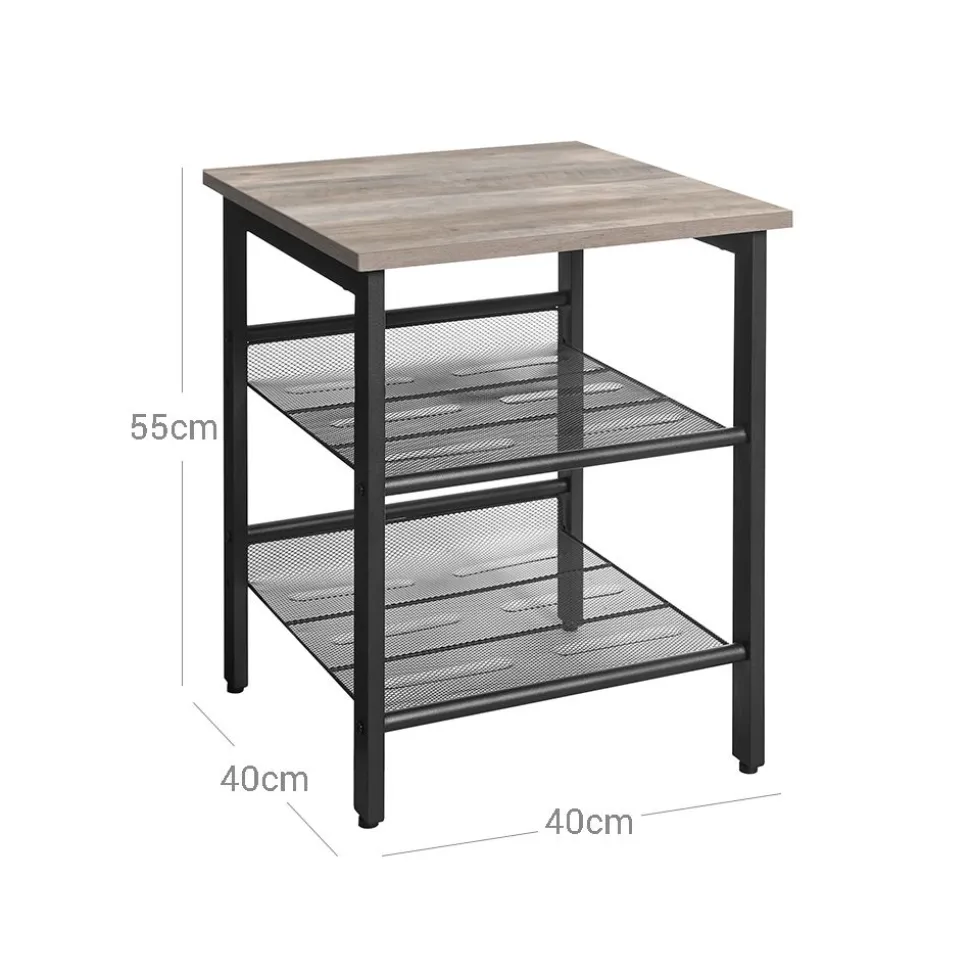 Discount SONGMICS 2 Tables d'appoint grège