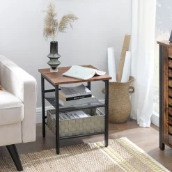 Discount SONGMICS 2 Tables d'appoint grège